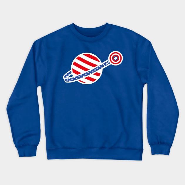 Stars and Stripes and Shield Crewneck Sweatshirt by DCLawrenceUK